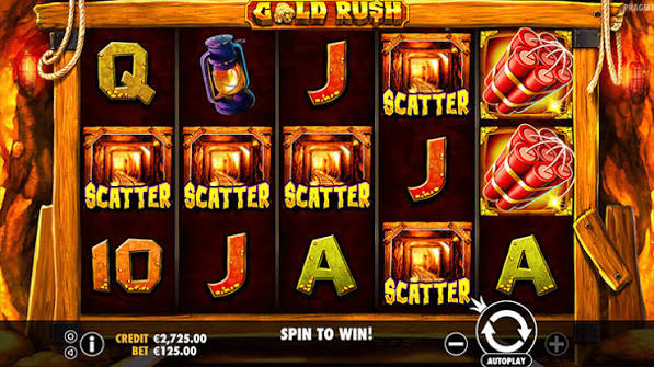 Gold Rush free spins bonus round